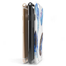 Azul Watercolor Feathers iPhone 6/6s or 6/6s Plus 2-Piece Hybrid INK-Fuzed Case