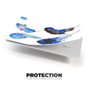 Azul Watercolor Feathers - Premium Protective Decal Skin-Kit for the Apple Credit Card