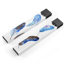 Azul Watercolor Feathers - Premium Decal Protective Skin-Wrap Sticker compatible with the Juul Labs vaping device