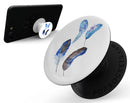 Azul Watercolor Feathers - Skin Kit for PopSockets and other Smartphone Extendable Grips & Stands