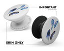 Azul Watercolor Feathers - Skin Kit for PopSockets and other Smartphone Extendable Grips & Stands