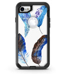 Azul Watercolor Feathers - iPhone 7 or 8 OtterBox Case & Skin Kits