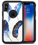 Azul Watercolor Feathers - iPhone X OtterBox Case & Skin Kits