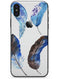 Azul Watercolor Feathers - iPhone X Skin-Kit
