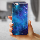 Azure Nebula iPhone 6/6s or 6/6s Plus 2-Piece Hybrid INK-Fuzed Case