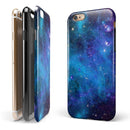 Azure Nebula iPhone 6/6s or 6/6s Plus 2-Piece Hybrid INK-Fuzed Case