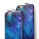 Azure Nebula iPhone 6/6s or 6/6s Plus 2-Piece Hybrid INK-Fuzed Case
