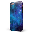 Azure Nebula iPhone 6/6s or 6/6s Plus 2-Piece Hybrid INK-Fuzed Case