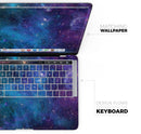 Azure Nebula // Skin Decal Wrap Kit Compatible with the Apple MacBook Pro, Pro with Touch Bar or Air (11, 12, 13, 15 & 16" - All Versions Available)