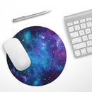 Azure Nebula// WaterProof Rubber Foam Backed Anti-Slip Mouse Pad for Home Work Office or Gaming Computer Desk