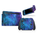 Azure Nebula // Skin Decal Wrap Kit for Nintendo Switch Console & Dock, Joy-Cons, Pro Controller, Lite, 3DS XL, 2DS XL, DSi, or Wii - Vinyl Skin Wrap for Nintendo Switch 2, OLED, Lite, Pro Controller, Wii & Classic Handhelds