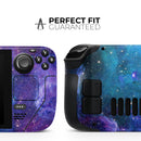 Azure Nebula // Full Body Skin Decal Wrap Kit for the Steam Deck handheld gaming computer