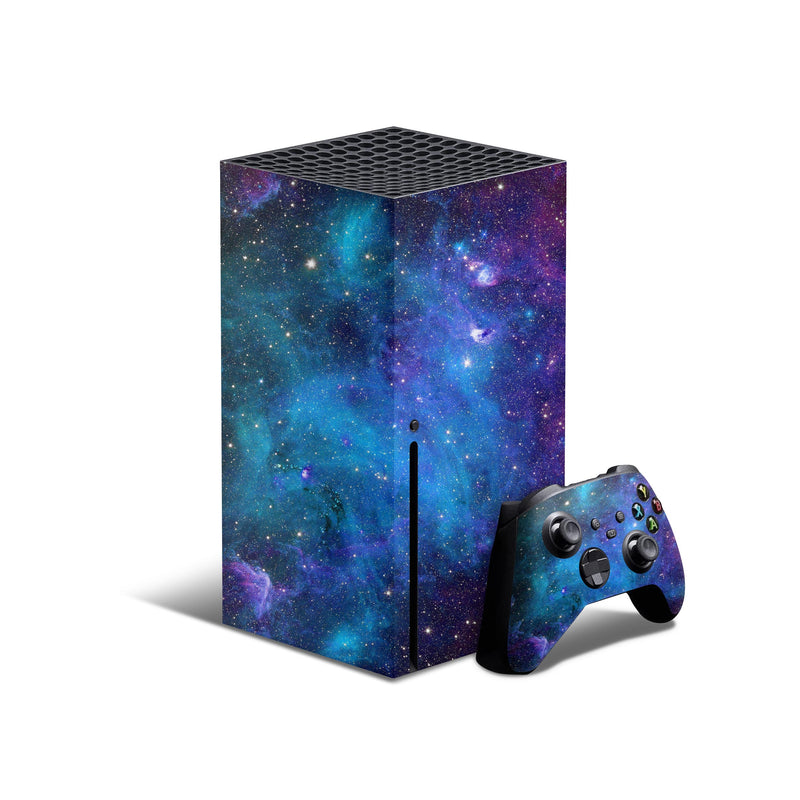 Azure Nebula - Full Body Skin Decal Wrap Kit for Xbox Consoles & Controllers