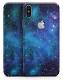 Azure Nebula - iPhone X Skin-Kit