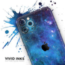 Azure Nebula - Skin-Kit compatible with the Apple iPhone 13, 13 Pro Max, 13 Mini, 13 Pro, iPhone 12, iPhone 11 (All iPhones Available)