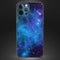 Azure Nebula // Full-Body Skin Decal Wrap Cover for Apple iPhone 15, 14, 13, Pro, Pro Max, Mini, XR, XS, SE (All Models)
