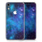 Azure Nebula - Skin-Kit for the Apple iPhone XR, XS MAX, XS/X, 8/8+, 7/7+, 5/5S/SE (All iPhones Available)