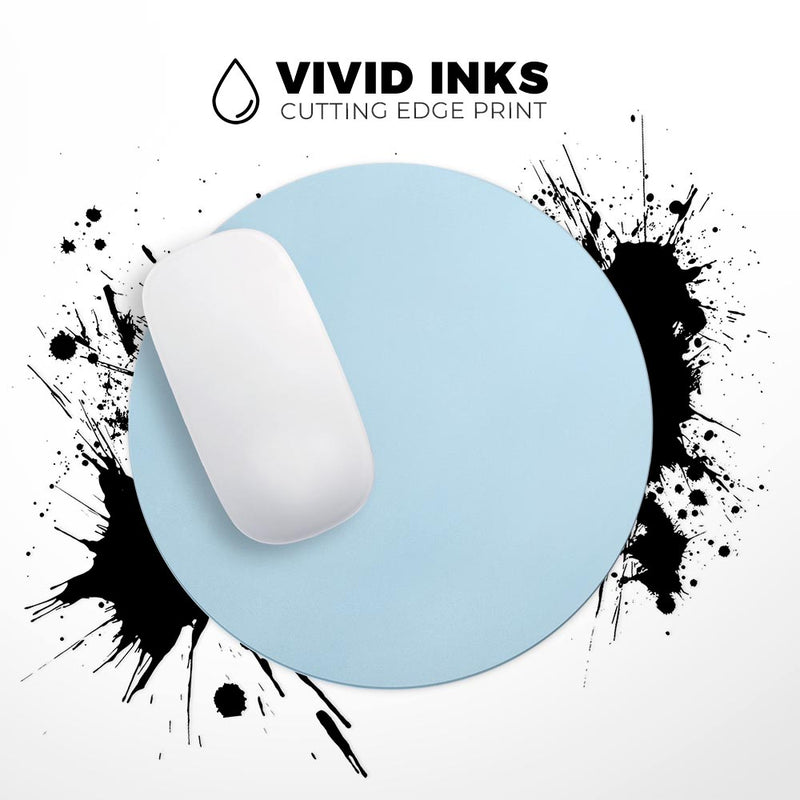 Baby Blue Pastel Color// WaterProof Rubber Foam Backed Anti-Slip Mouse Pad for Home Work Office or Gaming Computer Desk