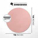 Baby Coral Pastel Color// WaterProof Rubber Foam Backed Anti-Slip Mouse Pad for Home Work Office or Gaming Computer Desk