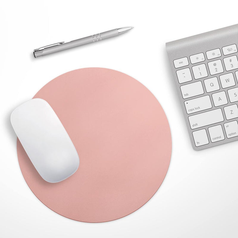 Baby Coral Pastel Color// WaterProof Rubber Foam Backed Anti-Slip Mouse Pad for Home Work Office or Gaming Computer Desk