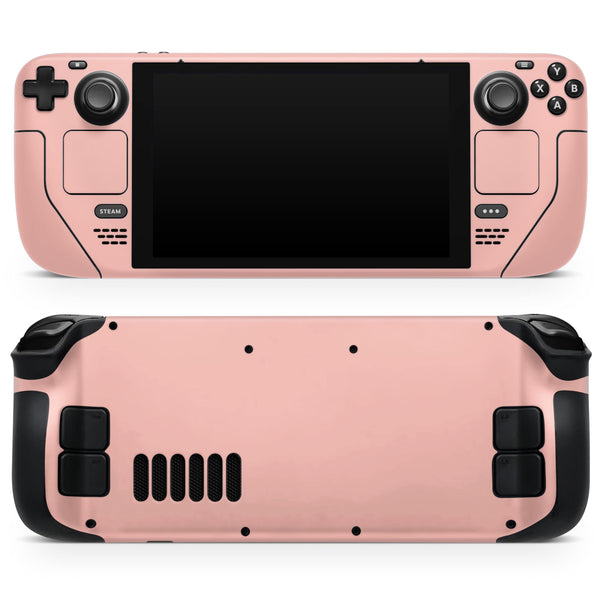 Baby Coral Pastel Color // Full Body Skin Decal Wrap Kit for the Steam Deck handheld gaming computer