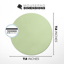 Baby Green Pastel Color// WaterProof Rubber Foam Backed Anti-Slip Mouse Pad for Home Work Office or Gaming Computer Desk