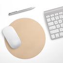 Baby Orange Pastel Color// WaterProof Rubber Foam Backed Anti-Slip Mouse Pad for Home Work Office or Gaming Computer Desk
