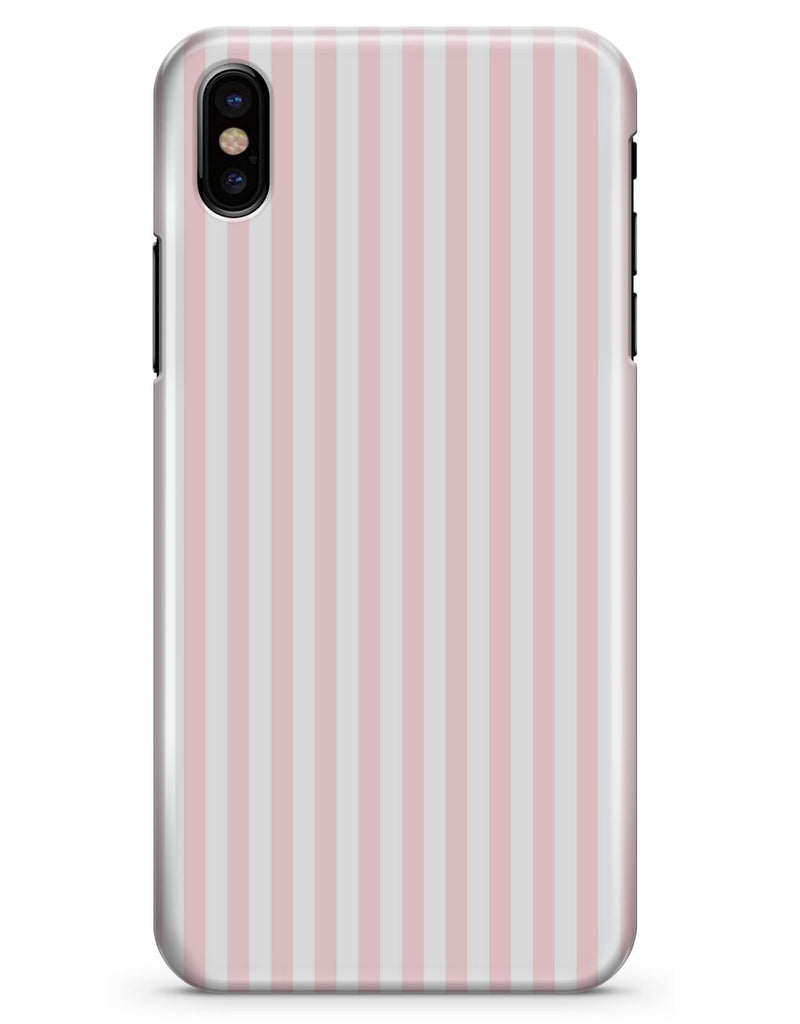 Baby Pink Vertical Stripes - iPhone X Clipit Case