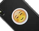 Bashful Smile Emoticon Emoji - Skin Kit for PopSockets and other Smartphone Extendable Grips & Stands