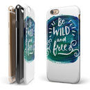 Be Wild and Free iPhone 6/6s or 6/6s Plus 2-Piece Hybrid INK-Fuzed Case