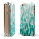 Beach Hotel Wallpaper Waves iPhone 6/6s or 6/6s Plus 2-Piece Hybrid INK-Fuzed Case