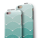 Beach Hotel Wallpaper Waves iPhone 6/6s or 6/6s Plus 2-Piece Hybrid INK-Fuzed Case