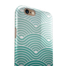 Beach Hotel Wallpaper Waves iPhone 6/6s or 6/6s Plus 2-Piece Hybrid INK-Fuzed Case
