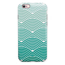 Beach Hotel Wallpaper Waves iPhone 6/6s or 6/6s Plus 2-Piece Hybrid INK-Fuzed Case