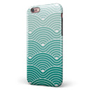 Beach Hotel Wallpaper Waves iPhone 6/6s or 6/6s Plus 2-Piece Hybrid INK-Fuzed Case