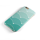 Beach Hotel Wallpaper Waves iPhone 6/6s or 6/6s Plus 2-Piece Hybrid INK-Fuzed Case