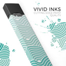 Beach Hotel Wallpaper Waves - Premium Decal Protective Skin-Wrap Sticker compatible with the Juul Labs vaping device
