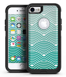 Beach Hotel Wallpaper Waves - iPhone 7 or 7 Plus Commuter Case Skin Kit
