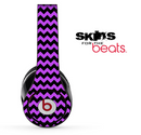 Purple and Black Chevron Pattern Skin for the Beats by Dre Solo, Studio, Wireless, Pro or Mixr