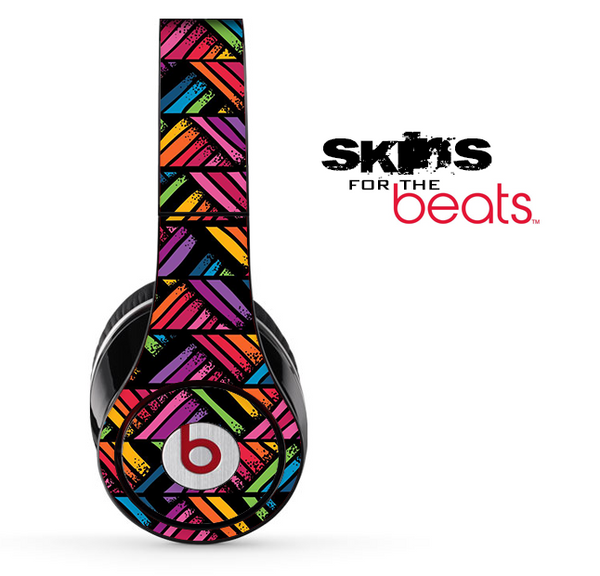 Abstract Neon Chevron Pattern Skin for the Beats by Dre Solo, Studio, Wireless, Pro or Mixr