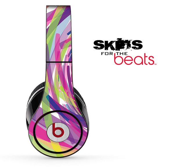 Abstract Color Brush Skin for the Beats by Dre Solo, Studio, Wireless, Pro or Mixr