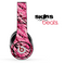 Abstract Pink Camouflage V6 Skin for the Beats by Dre Solo, Studio, Wireless, Pro or Mixr