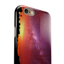Beautiful Milky Way Sunset iPhone 6/6s or 6/6s Plus 2-Piece Hybrid INK-Fuzed Case