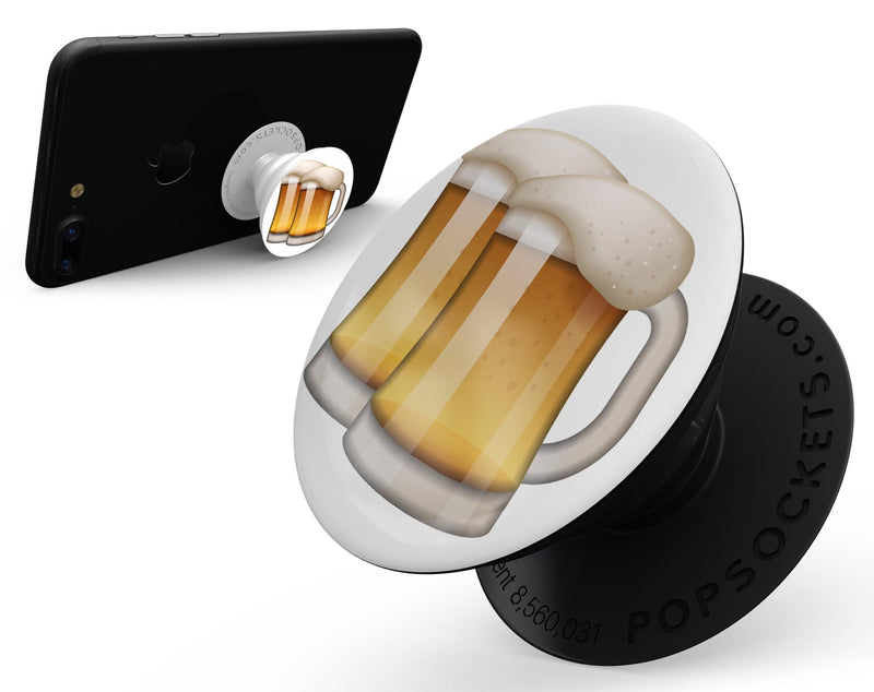 Beer Emoticon Emoji - Skin Kit for PopSockets and other Smartphone Extendable Grips & Stands