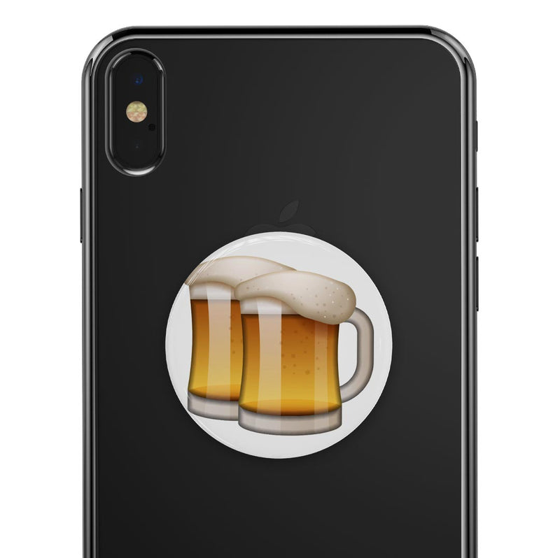 Beer Emoticon Emoji - Skin Kit for PopSockets and other Smartphone Extendable Grips & Stands