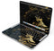 Black & Gold Marble Swirl V12 - Skin Decal Wrap Kit Compatible with the Apple MacBook Pro, Pro with Touch Bar or Air (11", 12", 13", 15" & 16" - All Versions Available)