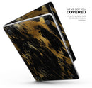 Black & Gold Marble Swirl V5 - Skin Decal Wrap Kit Compatible with the Apple MacBook Pro, Pro with Touch Bar or Air (11", 12", 13", 15" & 16" - All Versions Available)