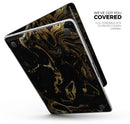 Black & Gold Marble Swirl V8 - Skin Decal Wrap Kit Compatible with the Apple MacBook Pro, Pro with Touch Bar or Air (11", 12", 13", 15" & 16" - All Versions Available)