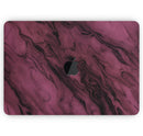 Black & Pink Marble Swirl V1 - Skin Decal Wrap Kit Compatible with the Apple MacBook Pro, Pro with Touch Bar or Air (11", 12", 13", 15" & 16" - All Versions Available)