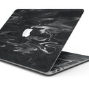 Black & Silver Marble Swirl V2 - Skin Decal Wrap Kit Compatible with the Apple MacBook Pro, Pro with Touch Bar or Air (11", 12", 13", 15" & 16" - All Versions Available)
